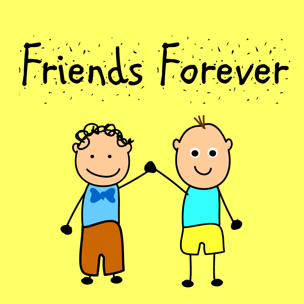 I meet my good friend. Друзья Forever. Friends картинка. Лучшие друзья иллюстрация. Friends Forever картинки.
